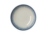 6X Piatto Fondo Ø 25 Cm Vida Marina / Porcellana Bianca Blu