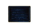6X Piatti Piani Quadrati 27 X 20 Cm Vida Dark Ocean / Porcellana Blu Scuro