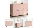 The Living Store Madia Rosa 100,5X39X72 Cm Acciaio Laminato A Freddo