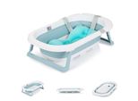Chipolino Isla, Vasca Da Bagno Con Cuscino Pieghevole, Scarico Dell'acqua Integrato, Blu