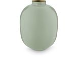 Dekovase PIP STUDIO Vase, grün, B:25cm H:32cm T:25cm Ø:25cm, Metall, Vasen