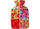 Coperchio Della Borsa Dell'acqua Calda Da 1 Litro, Selezione: Candy, Senza Borsa Dell'acqua Calda