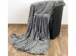 Coperta "Celina"" - Coperta Soffice Di Alta Qualità, 150 X 200 Cm - Antracite"