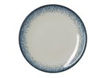 6X Piatti Piani Ø 30 Cm Vida Marina / Porcellana Bianca Blu