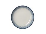 6X Piatto Fondo Ø 21 Cm Vida Marina / Porcellana Bianca Blu