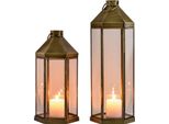 Set Di 2 Lanterne Decorative Vintage Arada