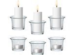Set Di 6 Barattoli Per Candele Barattoli Per Candele Trefor