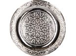 Vassoio Orientale Mehdia Color Argento 25 Cm