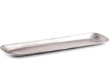 Vassoio Portacandele Scandinavo Hedye Argento Lungo 58 Cm