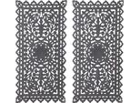 Set Di 2 Murales Vintage Decorazione Murale In Legno Decorazione Bodhi Grigio