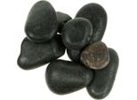Ciottoli Di Fiume Nero Opaco Pietre Naturali Pietre Decorative Decorazione Giardino Aquascaping 15-60Mm 2Kg