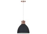 Italux Lola, Lampada A Sospensione Industriale Nera MD-HN8100-BK+RC