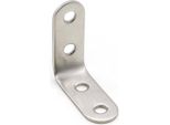 Connettori Angolari 40 X 40 X 16 Mm | Connettori A L In Legno | Staffe Angolari A 90 Gradi Per Mobili, Armadi E Librerie | Staffe In Ferro Perforato | Staffe Per Mobili - Staffe In Metallo | Staffe Per Sedie | Staffe Per Pannelli Perforati