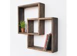 Skye Decor, Raf045, Mensole Da Parete, Noce, Legno, 51 X 51 X 9 Cm