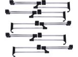 5 Pezzi Appendiabiti Estensibili 30-52 Cm, Set Di Appendiabiti Estensibili Per Guardaroba, Appendiabiti Estraibili Da Avvitare, Appendiabiti Salvaspazio Per Appendiabiti, Appendiabiti Per Pantaloni, Accessori Per Guardaroba