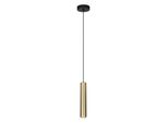 Lampada A Sospensione Moderna Per Soggiorno Cucina Su Isola Oro-Nero Tubo Rotondo 1Xgu10 10W Lopus Italux