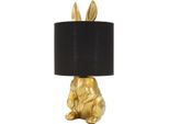 Mauro Ferretti Lampada Da Tavolo Rabbit E27 Ø 20X43 Cm Oro Nero