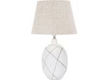 Mauro Ferretti Lampada Da Tavolo Linee E27 Ø 35X60 Cm Bianco Lavato