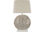 Lampada Da Tavolo Mauro Ferretti Eklipsen E27 Ø 38X64 Cm Bianco Oro