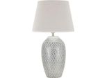 Mauro Ferretti Lampada Da Tavolo Wave E27 Ø 35X65 Cm Bianco Argento