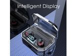Tws Bluetooth V5.0 Hifi Cuffie Wireless Auricolari 8D Stereo Sport Earbuds Con Scatola Di Ricarica Mic Nero