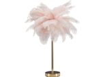 Mauro Ferretti Lampada Da Tavolo Palma 2 Luci E14 Ø 40X55 Cm Oro Rosa