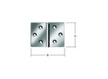 Vormann TüR-Scharnier Breit B133Xh90Mm,Gerollt Verzinkt (000504090Z)