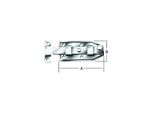 Vormann Knopfriegel Mit Schlaufe Gerade, B56Xl140Mm Verzinkt (000107140Z)