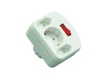 Rev Adapter Mit Schalter 2+1-Fach Weiß (00135101)