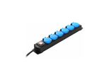 As-Schwabe 6-Fach Verteilersteckdose IP44, 1,5M H07RN-F3G1,5 ; As - Schwabe (38606)