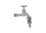 Kirchhoff Ms Auslaufventil Knebelgriff,Chrom Matt, 1/2"AG X 3/4""AG X 1/2""T, RohrbelüF. (98619118)"