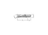 Vormann Bolzenschlossrieg L 170Mm Mit Schlaufe, Gerade Edelstahl Rostfrei (010104130)