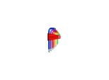 Pb Swiss Tools Rainbow Winkelschraubendreher- Satz Im Kunststoffhalter 9-Teilig 1,5-10Mm (Pb 212.H-10 Rb)