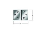 Vormann TüR-Scharnier Breit B90Xh60Mm,Gerollt Verzinkt (000504060Z)
