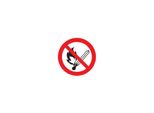 Safetymarking Verbotsschild Aluminium D100 Mm Feuer,Offenes Licht Und Rauchen Verboten ; Wolk (11.0809)
