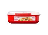 sistema® Mikrowellendose rot 1,25 l, 1 St.