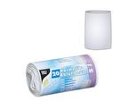 PAPSTAR Kosmetikbeutel 5,0 l weiß 16,0 µm, 20 St.