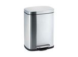 WENKO Leno Kosmetikeimer 5,0 l silber