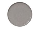 6X Piatti Piani Ø 27 Cm Nova Grafite / Porcellana Grigia