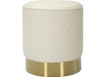 Mauro Ferretti Sgabello Sharon Ø36X39 Cm Oro Bianco