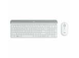 Logitech MK470 Tastiera Mouse Incluso Ufficio Rf Wireless Spagnolo Bianco