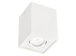 Faretto A Superficie Luce A Superficie Pallad 1 White GU10 Plafoniera Quadrata Bianca EDO777109 Edo