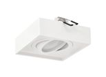 Plafoniera Da Incasso Pallad 1 Mini White Plafoniera Quadrata Bianca EDO777124 Edo