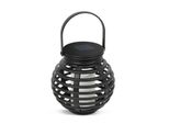 Lanterna Da Giardino Con Candela Led Solare - Luce Eolica A Energia Solare - 1 Pezzo - Lampada Da Tavolo Per Interni Ed Esterni Con Effetto Fiamma