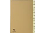 Exacompta Organizer 24 Scomparti A-Z Kraft Din A4 25X33 Cm
