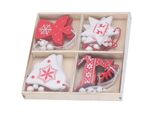12Pcs Albero Di Decorazione Di Natale Appeso Ciondolo Casa Partito Natale Piccolo Ornamento