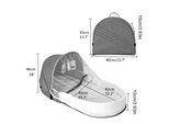 Lettino Da Viaggio Per Bambini Con Zanzariera E Tenda Da Sole Lettino Portatile Per Bambini Borsa Fasciatoio Lettino Pieghevole Per Bambini Con Zanzariera Lettino Per Bambini Cuddly Nest