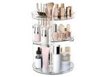 Organizzatore Di Cosmetici Per Il Trucco, Stoccaggio Girevole A 360°, Organizzatore Per Il Trucco Per Il Sistema Di Stoccaggio Del Tavolo Del Trucco, Trasparente