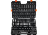 Set Di Chiavi A Bussola Da 130 Pezzi 3/8 1/2 Pollici Sae Metrico Rimovibile