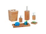 relaxdays Badaccessoires-Set braun